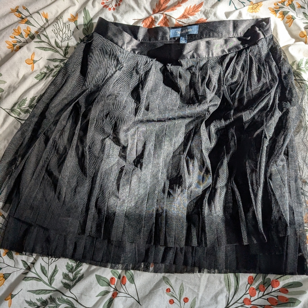 Modcloth Black Tulle Mini Skirt